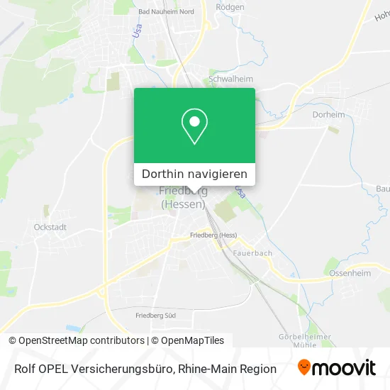 Rolf OPEL Versicherungsbüro Karte