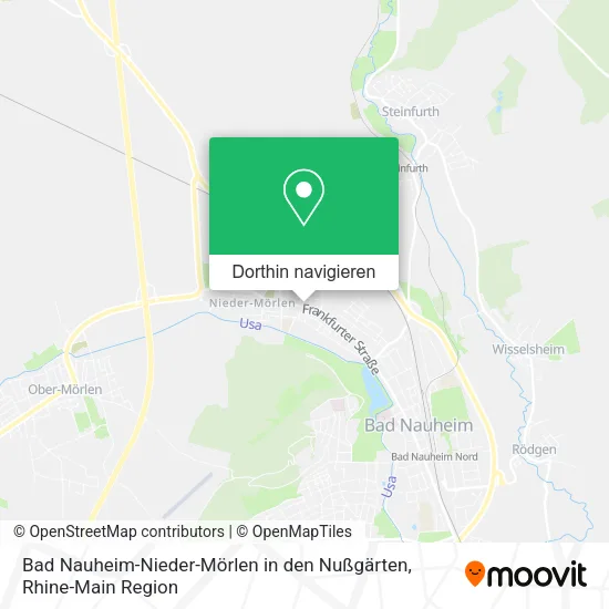 Bad Nauheim-Nieder-Mörlen in den Nußgärten Karte