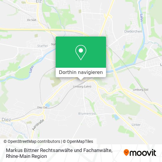 Markus Bittner Rechtsanwälte und Fachanwälte Karte