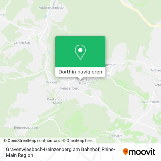 Grävenwiesbach-Heinzenberg am Bahnhof Karte
