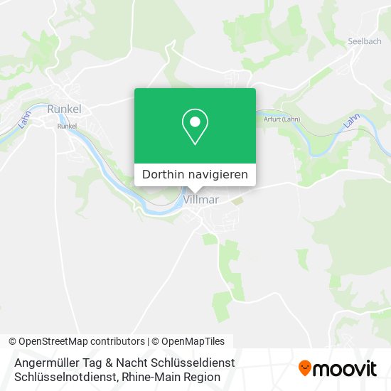 Angermüller Tag & Nacht Schlüsseldienst Schlüsselnotdienst Karte