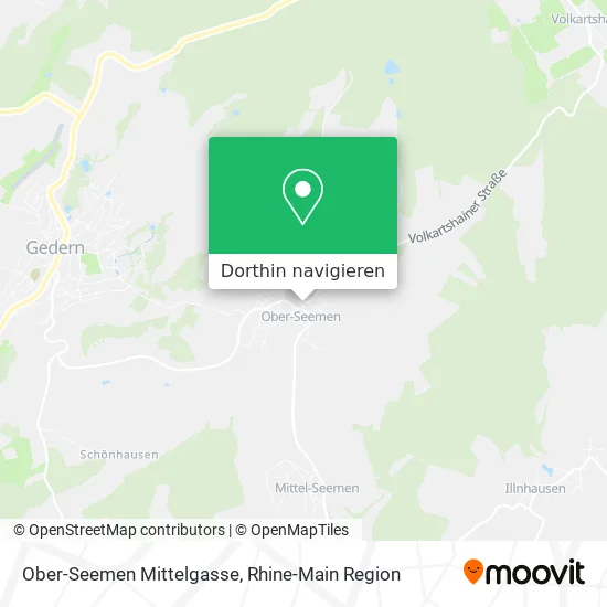 Ober-Seemen Mittelgasse Karte