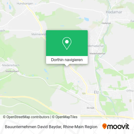 Bauunternehmen David Baydar Karte