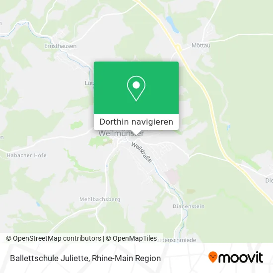 Ballettschule Juliette Karte