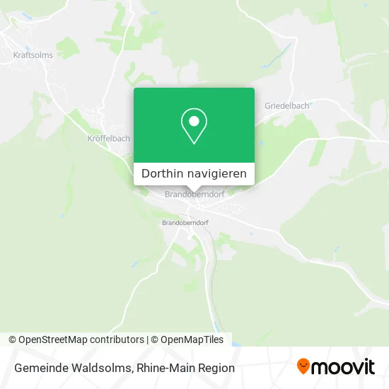 Gemeinde Waldsolms Karte