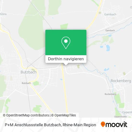 P+M Anschlussstelle Butzbach Karte