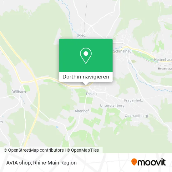 AVIA shop Karte