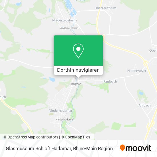Glasmuseum Schloß Hadamar Karte