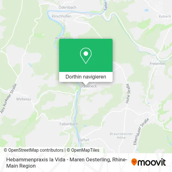 Hebammenpraxis la Vida - Maren Oesterling Karte