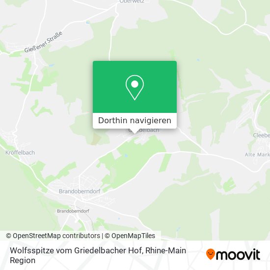 Wolfsspitze vom Griedelbacher Hof Karte