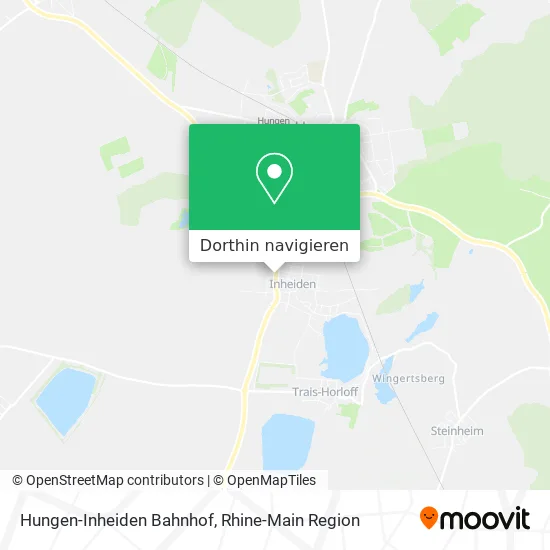 Hungen-Inheiden Bahnhof Karte