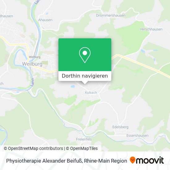 Physiotherapie Alexander Beifuß Karte