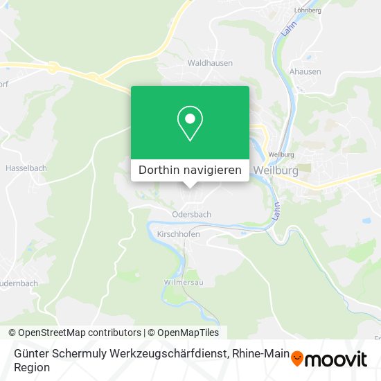 Günter Schermuly Werkzeugschärfdienst Karte