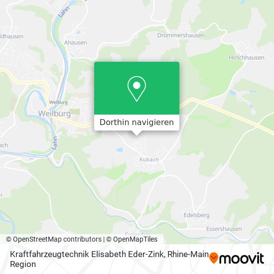 Kraftfahrzeugtechnik Elisabeth Eder-Zink Karte
