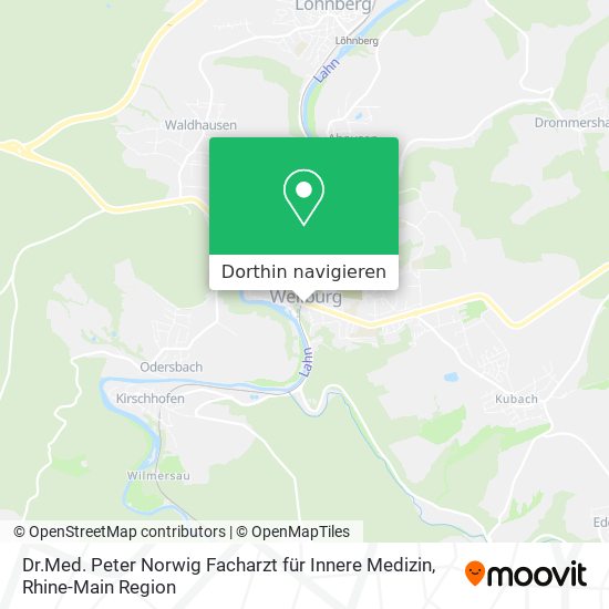 Dr.Med. Peter Norwig Facharzt für Innere Medizin Karte