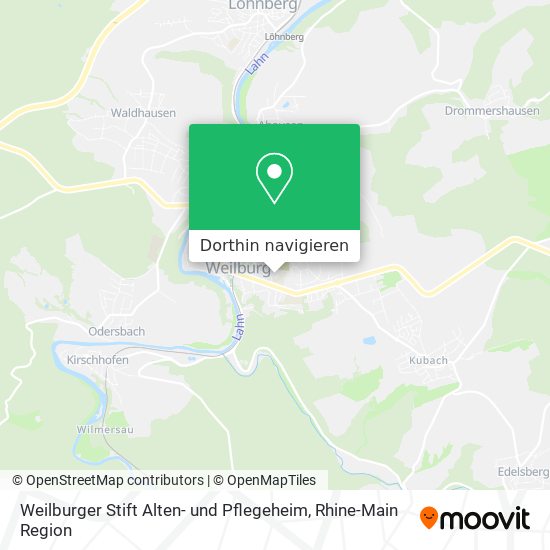 Weilburger Stift Alten- und Pflegeheim Karte