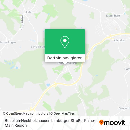Beselich-Heckholzhausen Limburger Straße Karte
