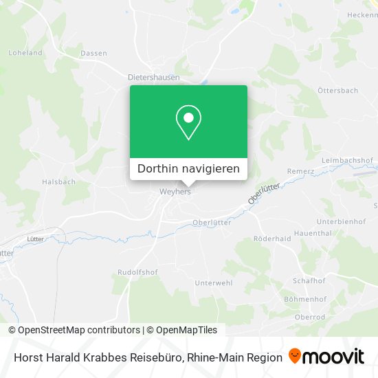 Horst Harald Krabbes Reisebüro Karte