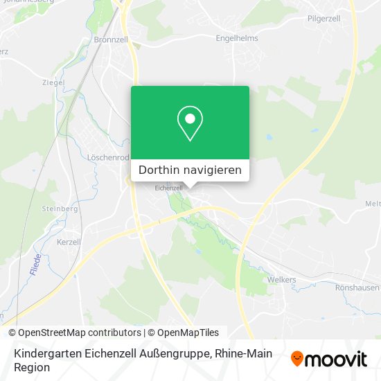 Kindergarten Eichenzell Außengruppe Karte
