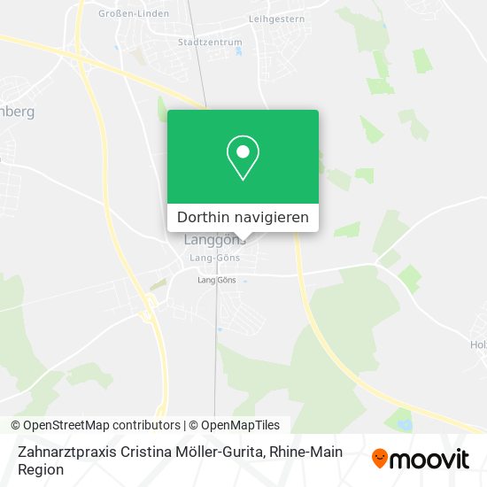 Zahnarztpraxis Cristina Möller-Gurita Karte