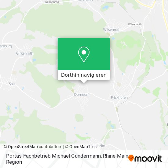 Portas-Fachbetrieb Michael Gundermann Karte