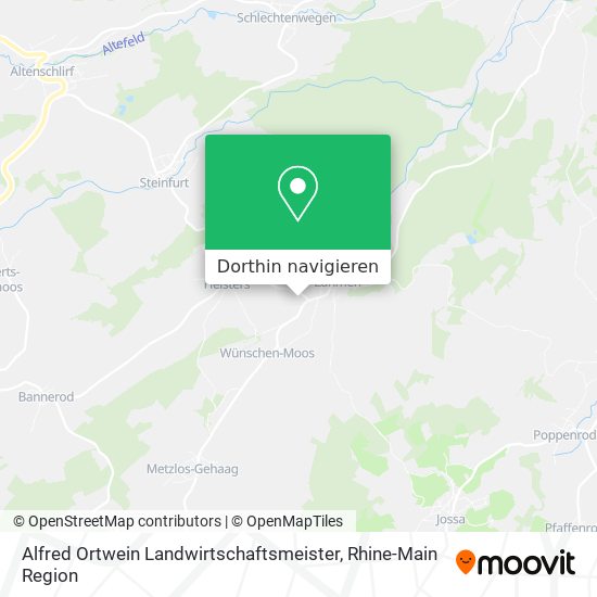 Alfred Ortwein Landwirtschaftsmeister Karte