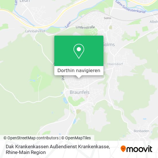 Dak Krankenkassen Außendienst Krankenkasse Karte