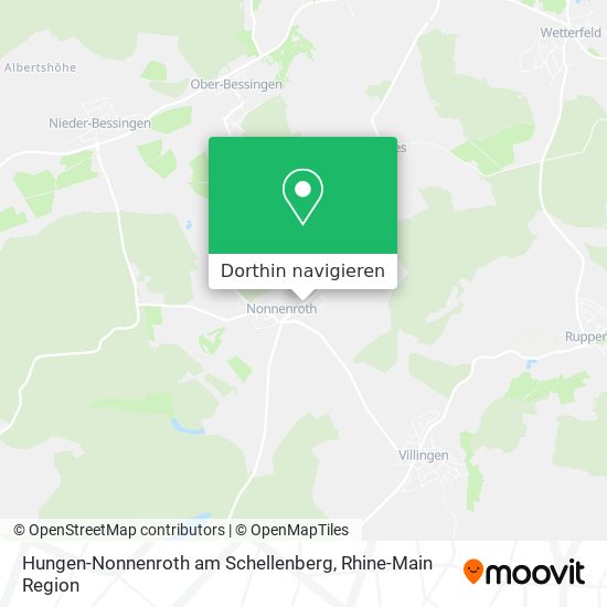 Hungen-Nonnenroth am Schellenberg Karte