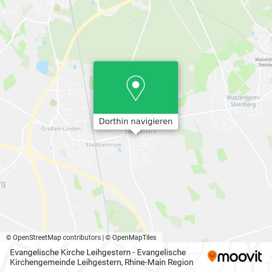 Evangelische Kirche Leihgestern - Evangelische Kirchengemeinde Leihgestern Karte