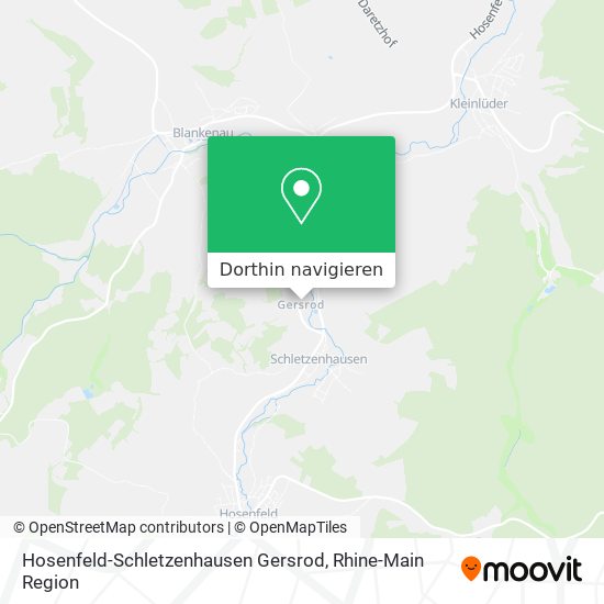 Hosenfeld-Schletzenhausen Gersrod Karte