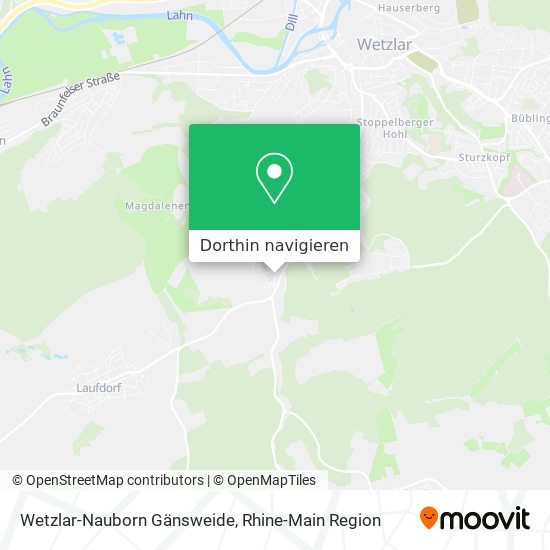 Wetzlar-Nauborn Gänsweide Karte