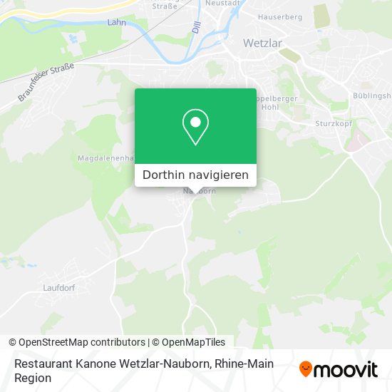 Restaurant Kanone Wetzlar-Nauborn Karte