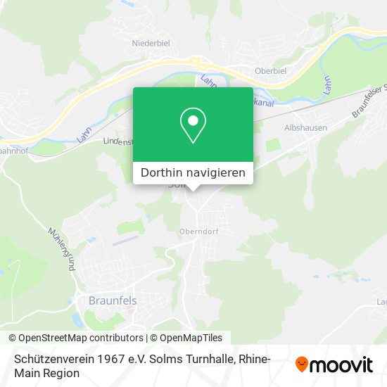 Schützenverein 1967 e.V. Solms Turnhalle Karte