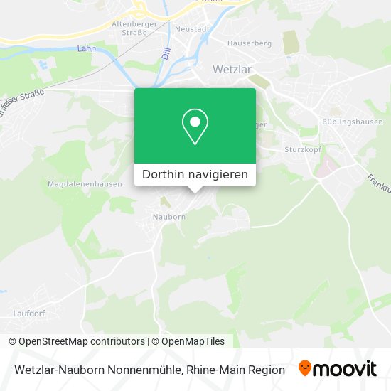 Wetzlar-Nauborn Nonnenmühle Karte