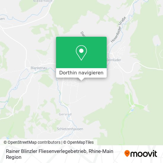 Rainer Blinzler Fliesenverlegebetrieb Karte