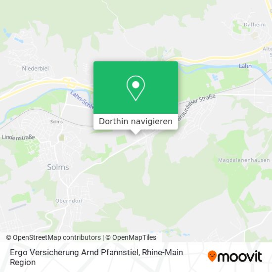 Ergo Versicherung Arnd Pfannstiel Karte