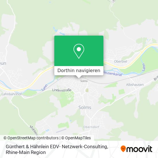 Günthert & Hähnlein EDV- Netzwerk-Consulting Karte