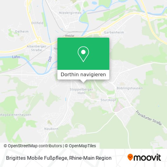 Brigittes Mobile Fußpflege Karte