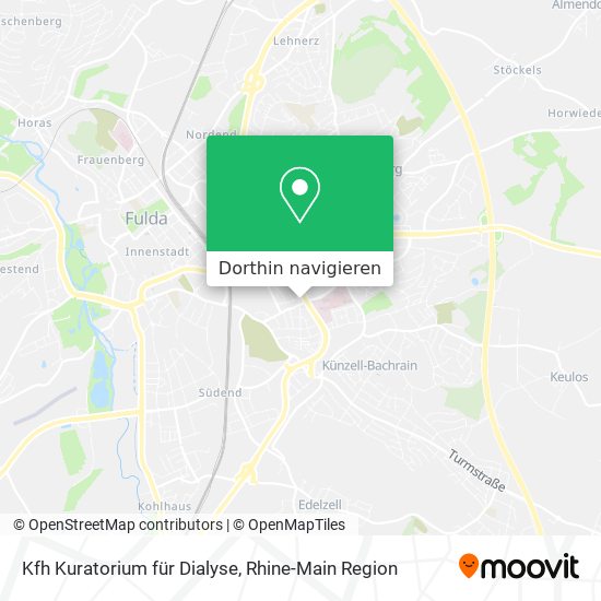 Kfh Kuratorium für Dialyse Karte