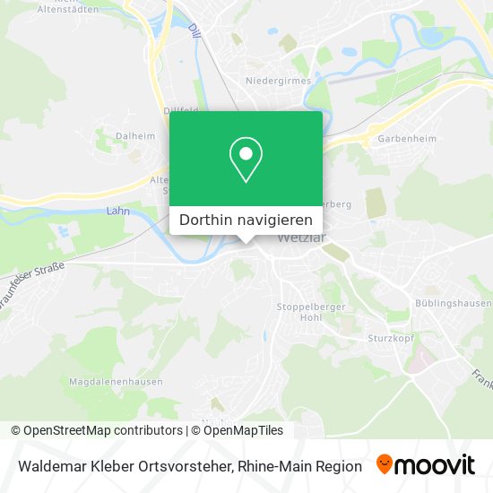 Waldemar Kleber Ortsvorsteher Karte