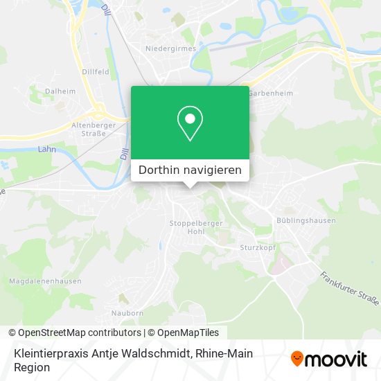 Kleintierpraxis Antje Waldschmidt Karte