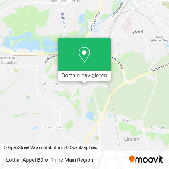 Lothar Appel Büro Karte