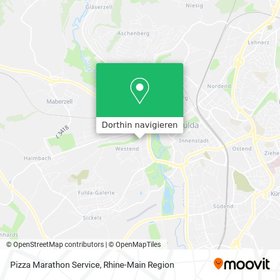 Pizza Marathon Service Karte