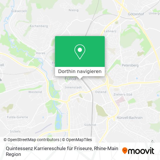 Quintessenz Karriereschule für Friseure Karte