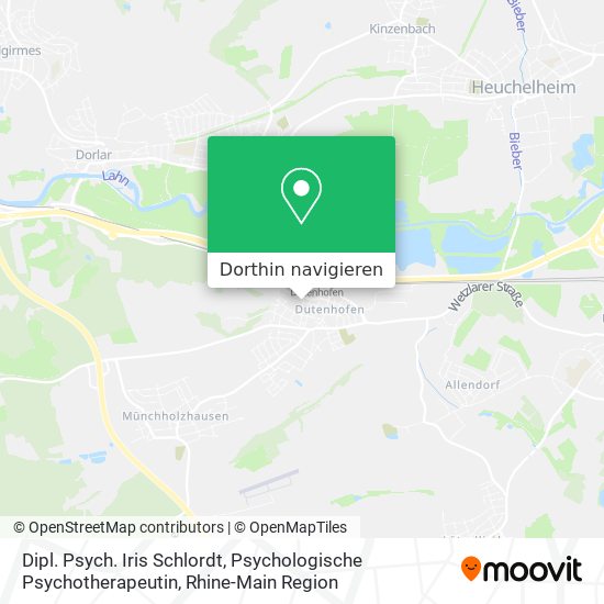 Dipl. Psych. Iris Schlordt, Psychologische Psychotherapeutin Karte