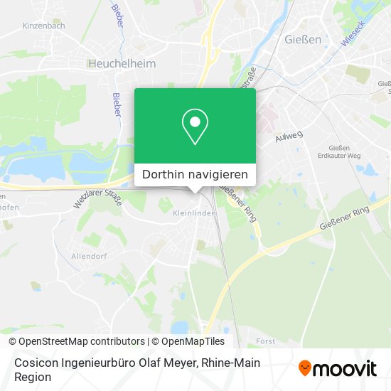 Cosicon Ingenieurbüro Olaf Meyer Karte