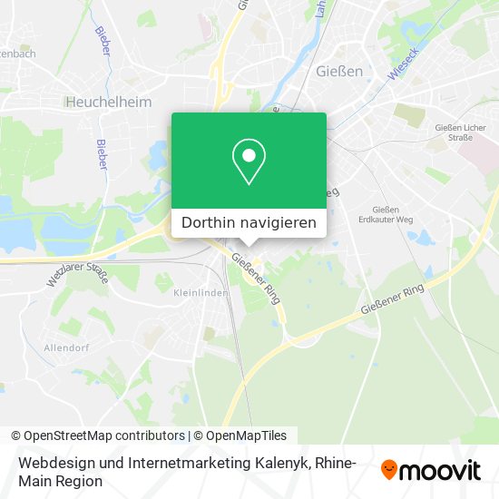 Webdesign und Internetmarketing Kalenyk Karte