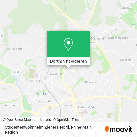 Studentenwohnheim Ziehers-Nord Karte