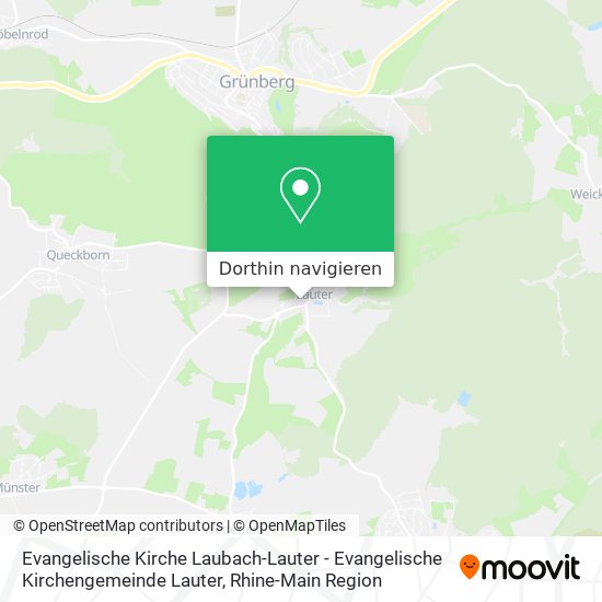 Evangelische Kirche Laubach-Lauter - Evangelische Kirchengemeinde Lauter Karte
