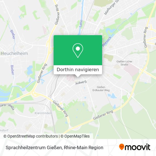 Sprachheilzentrum Gießen Karte